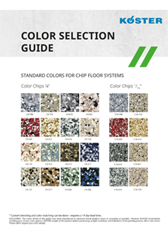 KOSTER CHIPS Color Selection Guide